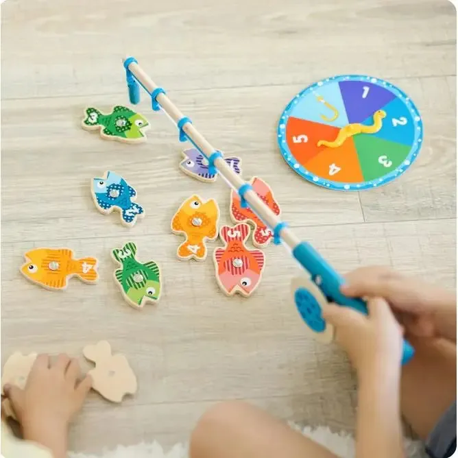 Melissa & Doug Wooden Catch & Count Fishing Game