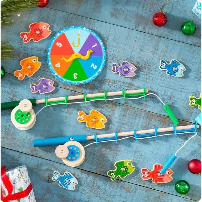 Melissa & Doug Wooden Catch & Count Fishing Game