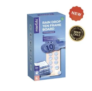 MierEdu Mi Maths Brain - Rain Drop Ten Frame Board (Magnetic)