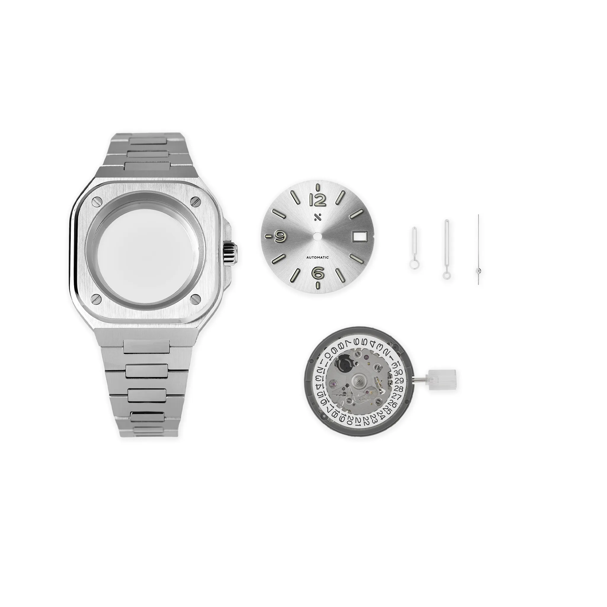 NMK-WK13 DIY Watchmaking Kit: Square Mk2 Pilot Watch