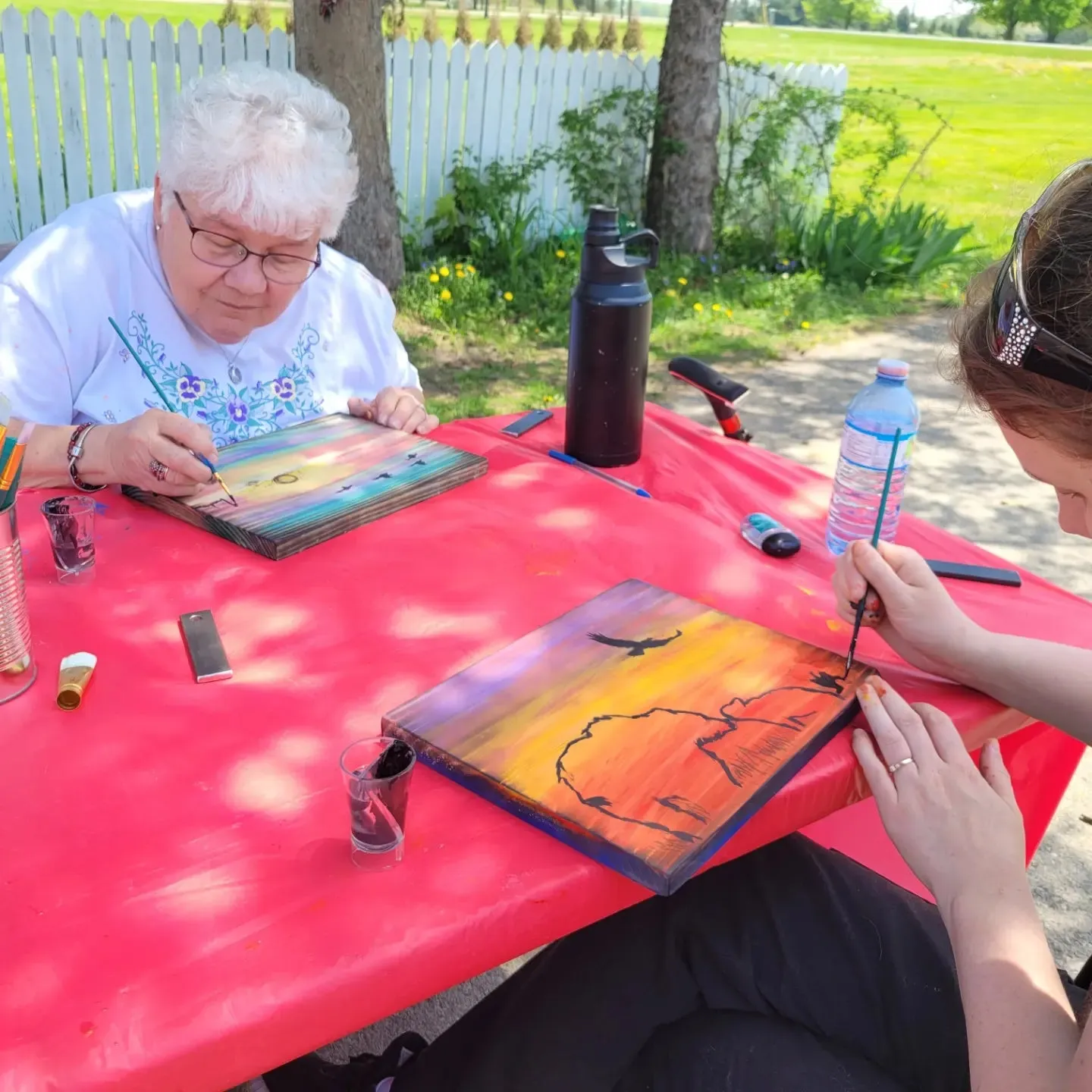 Painting Workshop - Landscape Silhouettes on Wood