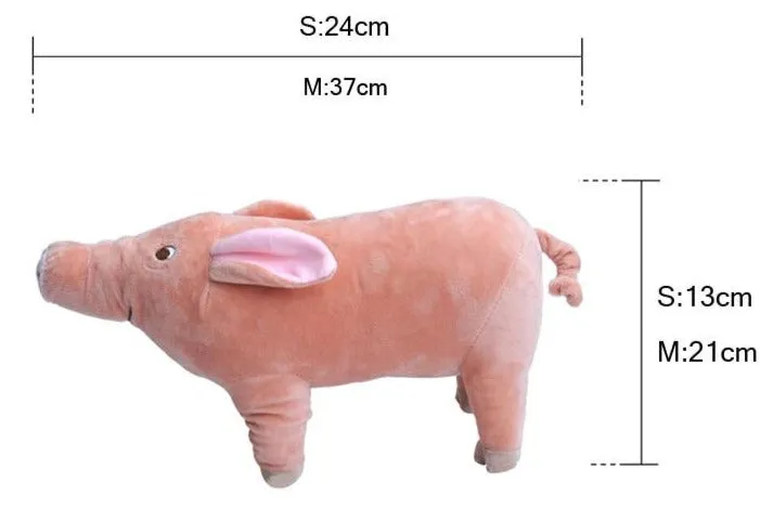 Plush Squeaky Pig Toy