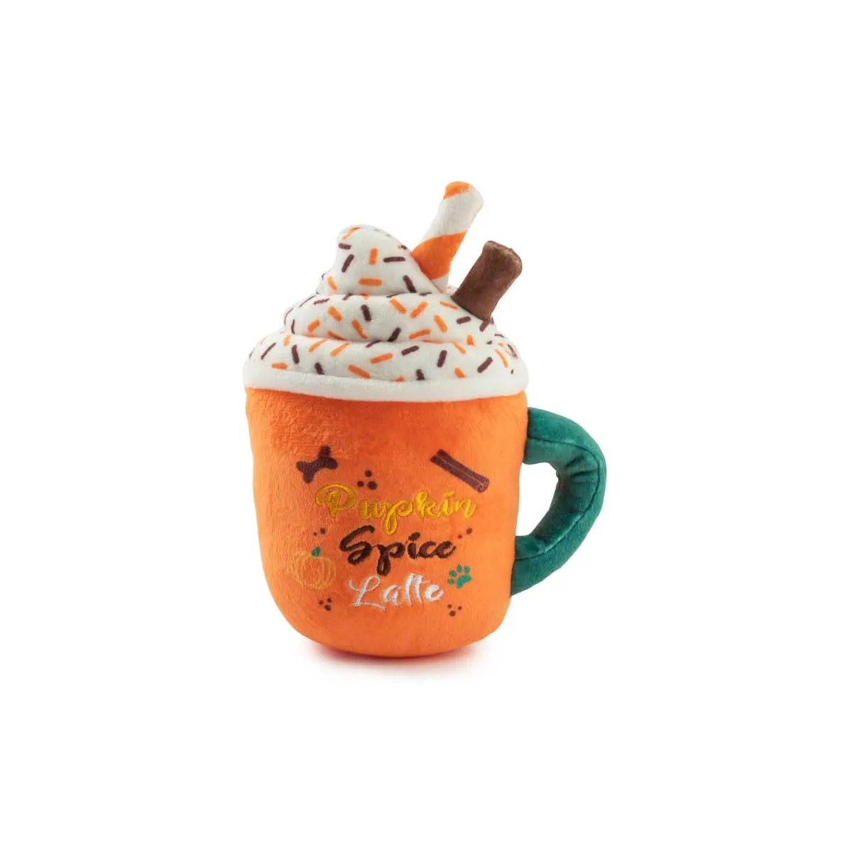 Pupkin Spice Latte Mug Plush Dog Toy