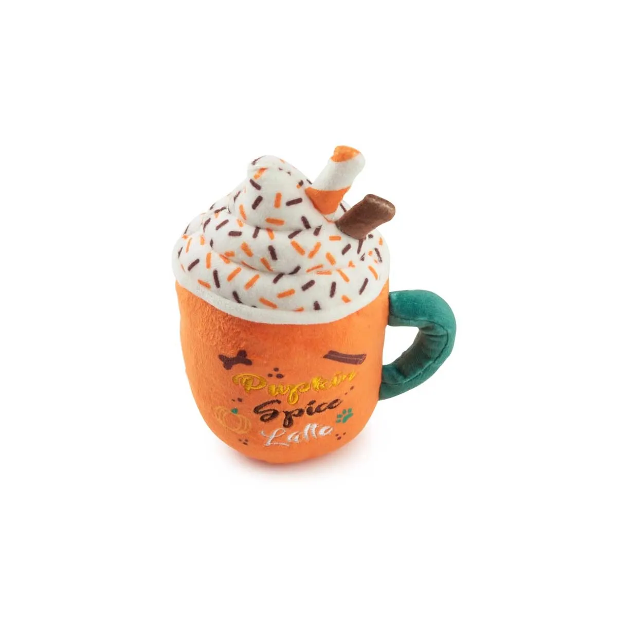 Pupkin Spice Latte Mug Plush Dog Toy