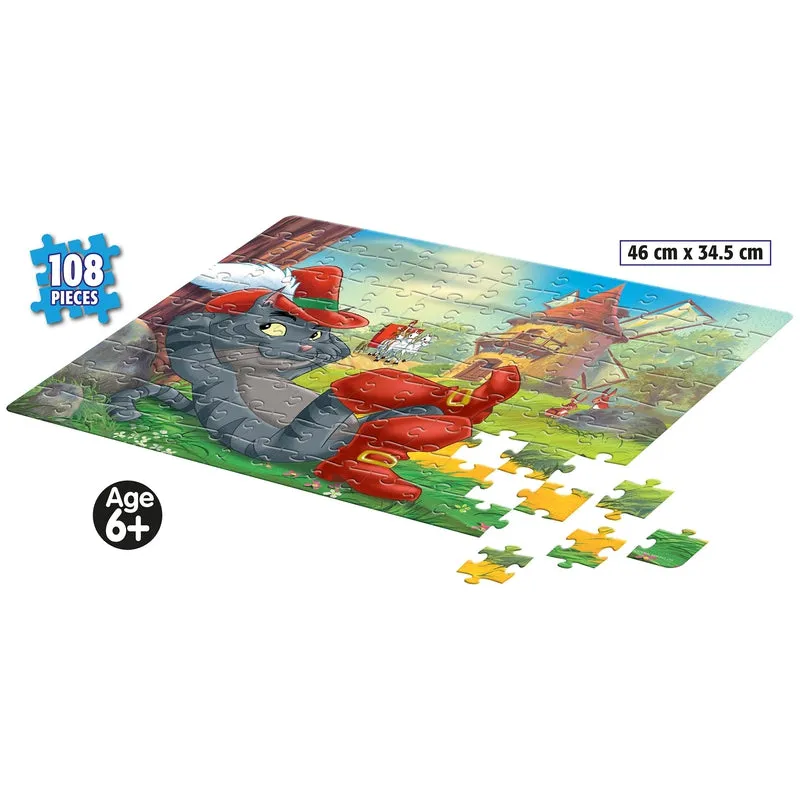 Puss In Boots 108 Piece Jigsaw Puzzle