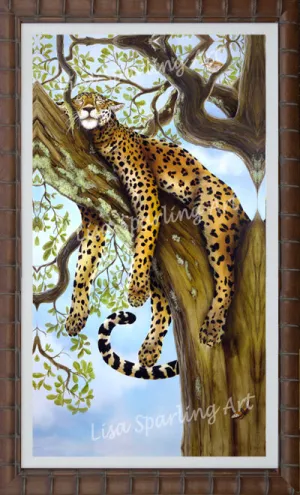 "Cat Nap" Acrylic Lisa Sparling Original