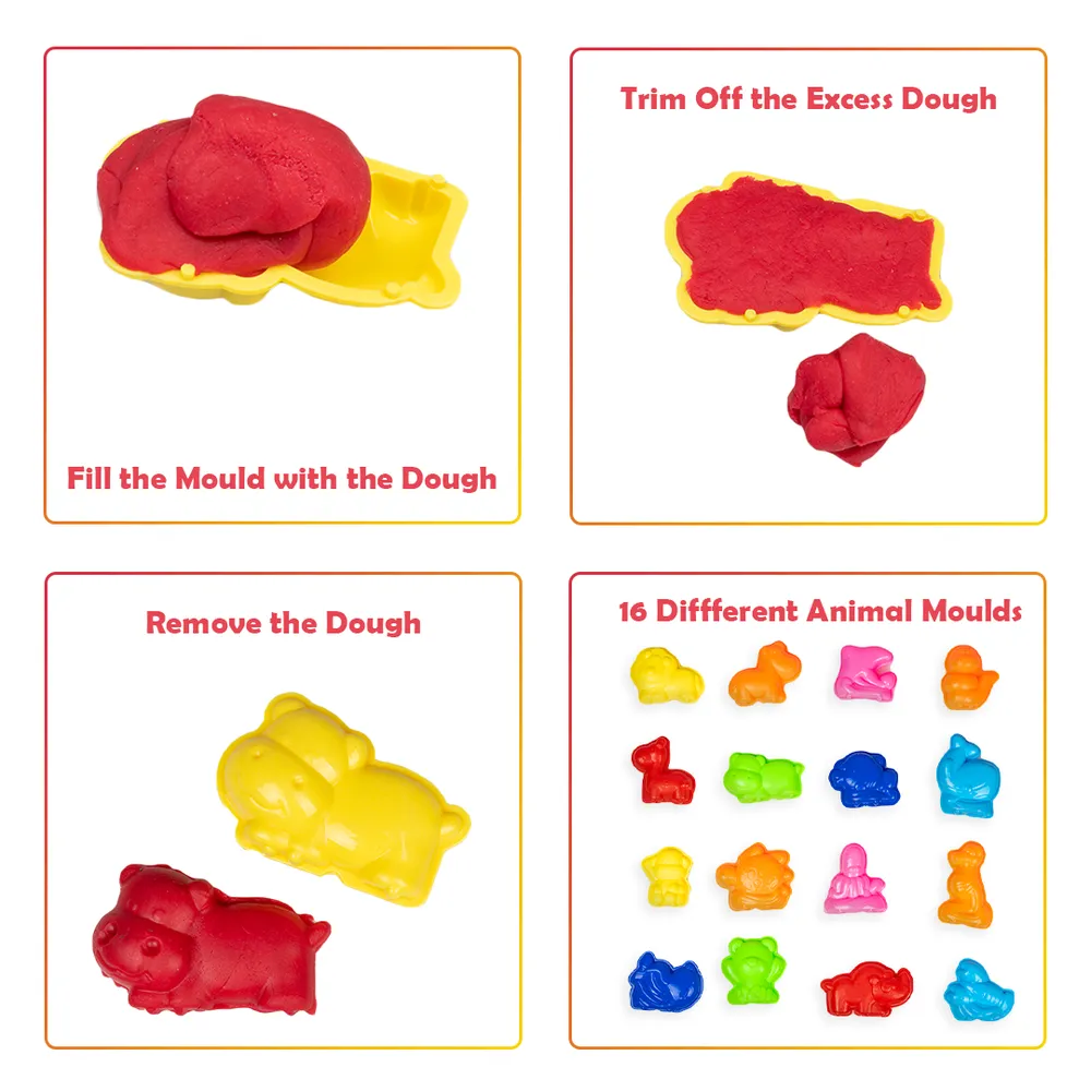 Return Gifts (Pack of 3,5,12) Creative Dough Kit 8 in 1