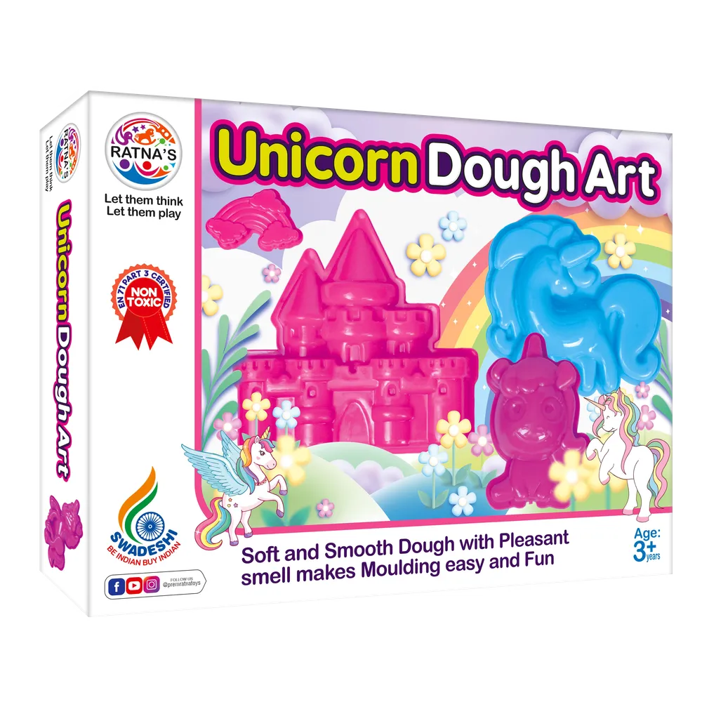 Return Gifts (Pack of 3,5,12) Unicorn Dough Art Kit