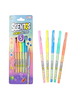 SCENTOS Pastel Gel Pen Pak of 5
