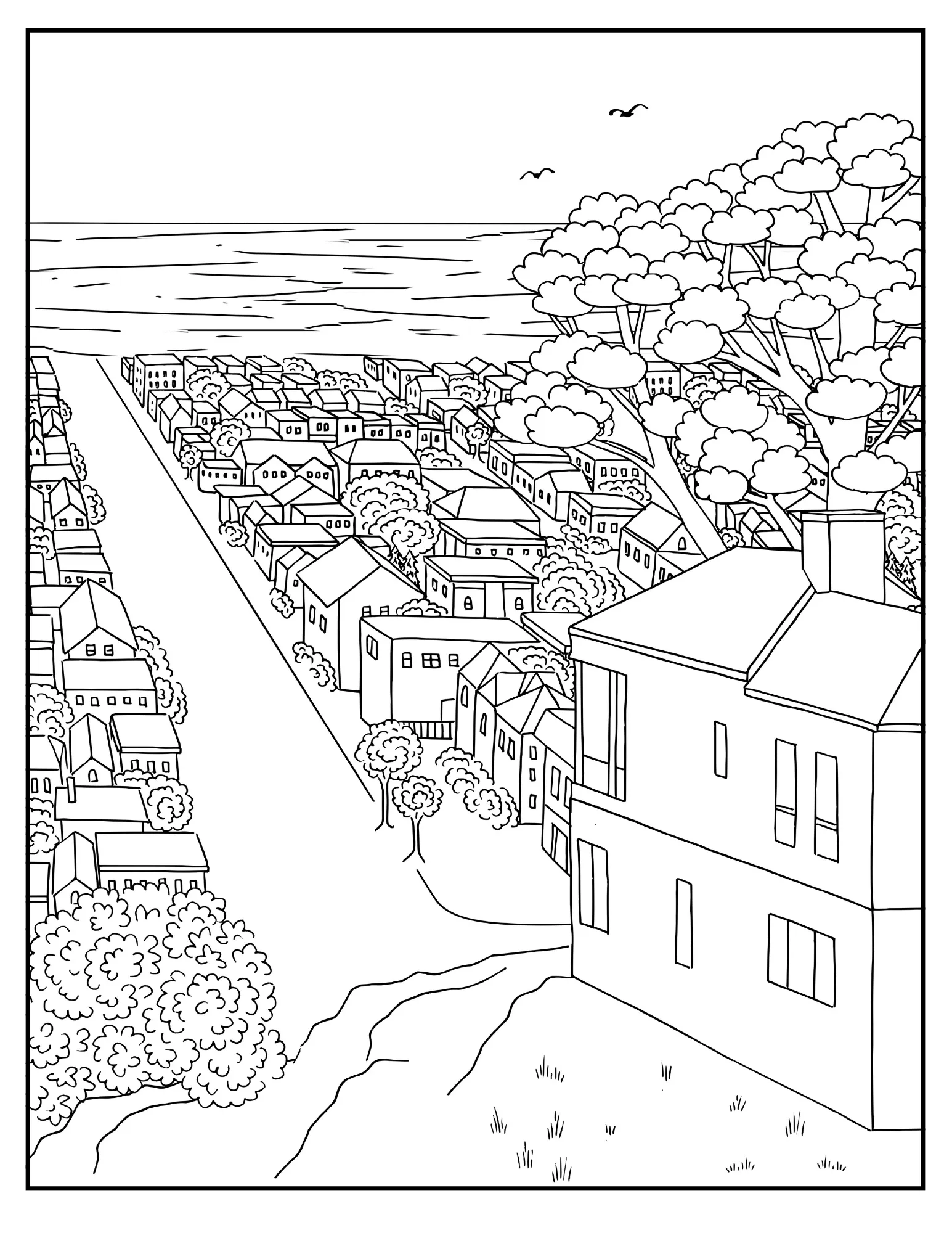 Shades of San Francisco: Printable Coloring Book of Iconic Cityscapes Digital Collection