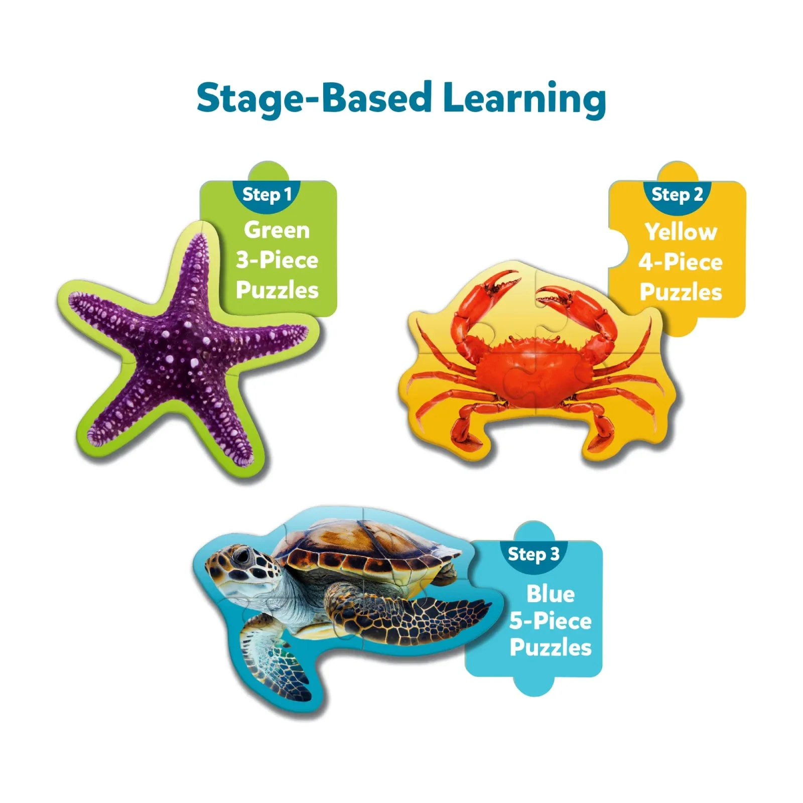 Step By Step Puzzle: Underwater Animals (ages 3 )