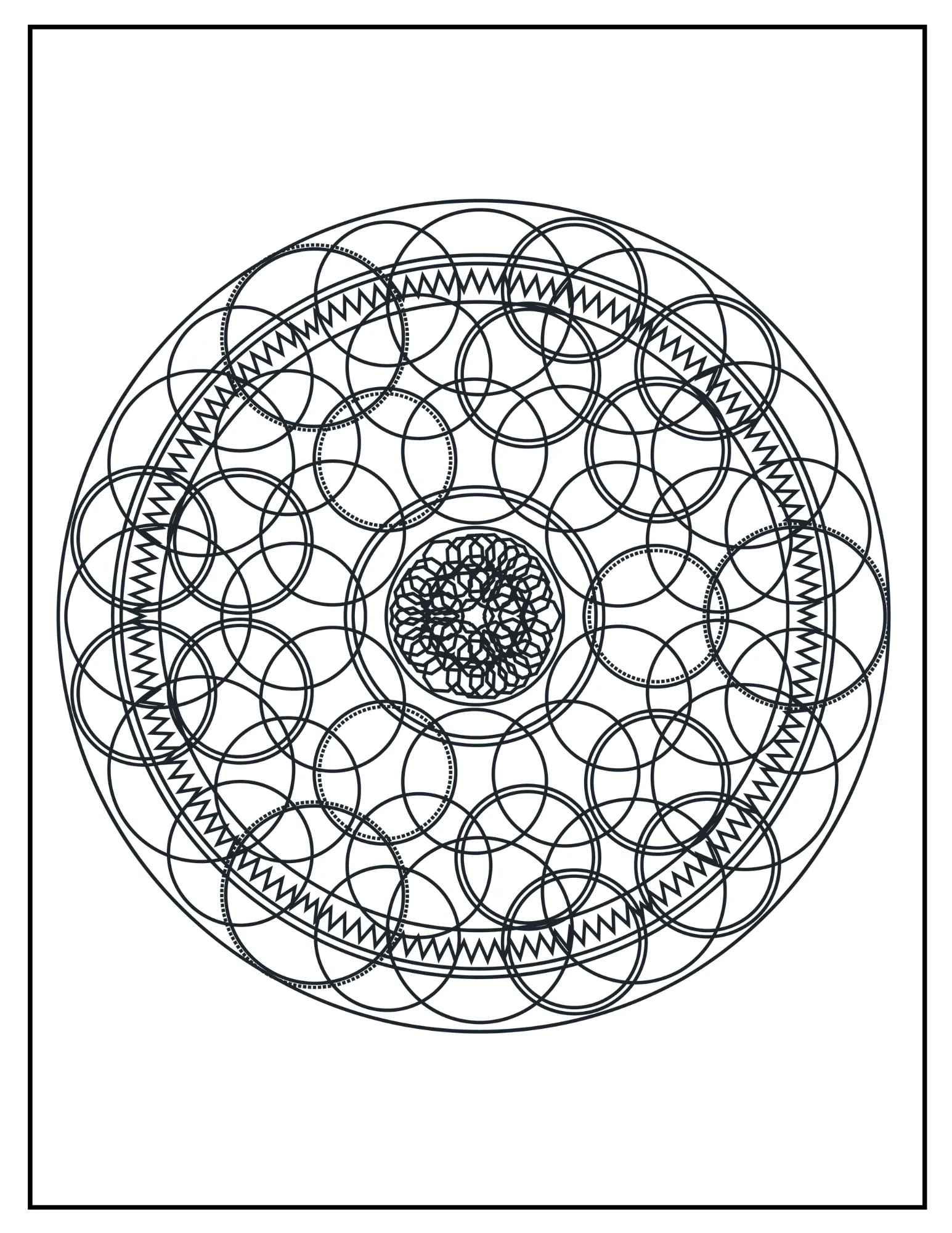 Stress Relief Mandala Coloring Book: Printable Designs for Relaxation