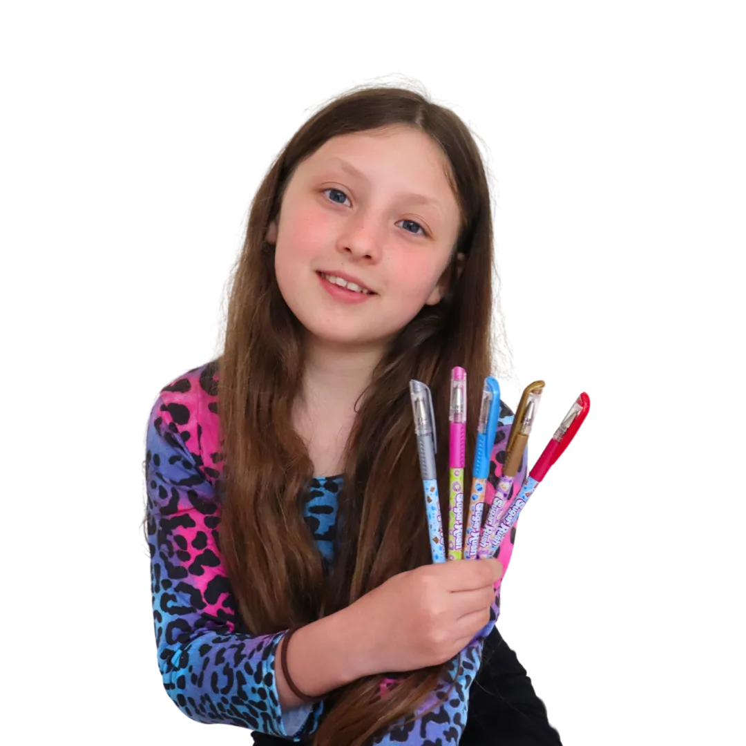 Sugar Rush Scented Metallic Gel Pens, Pack of 5