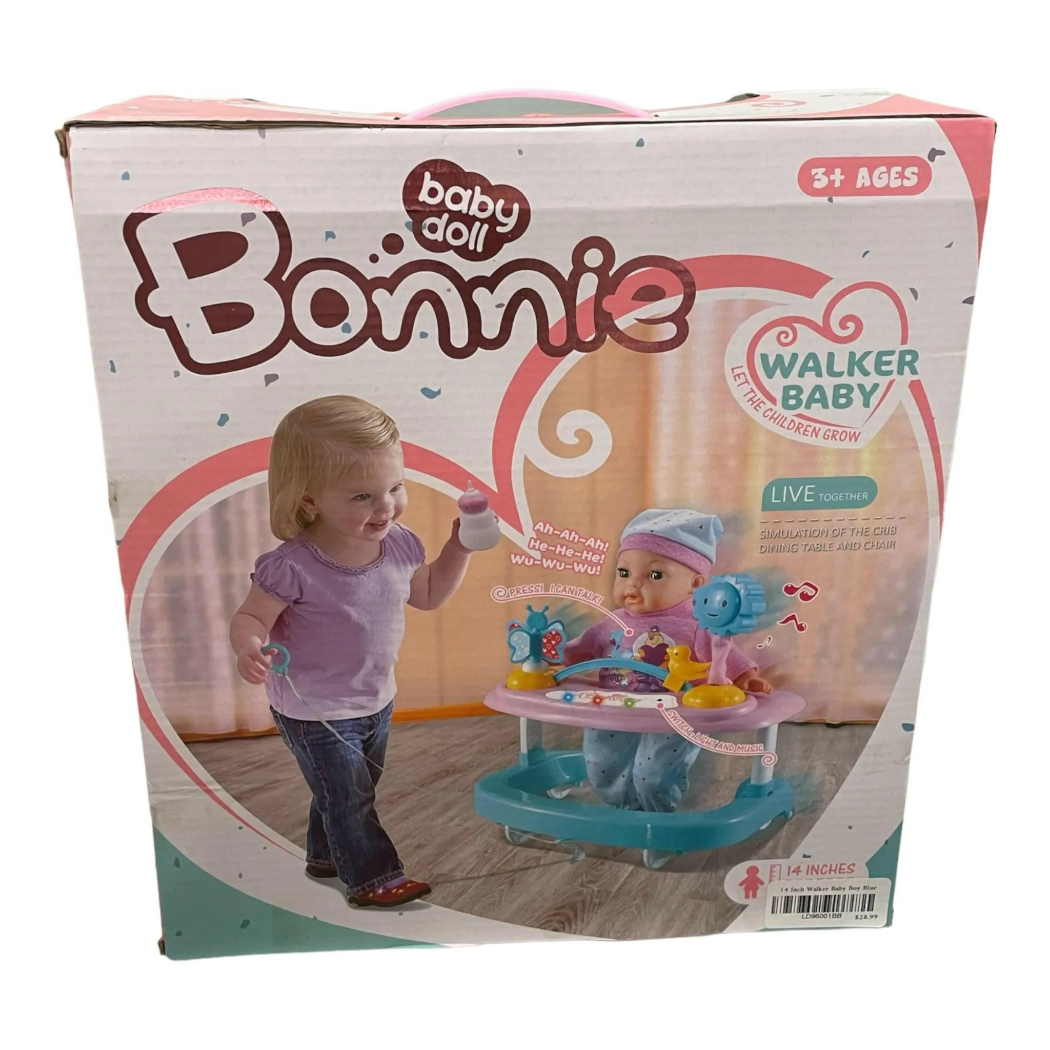 Talking Baby Doll with Light Up Toy Walker