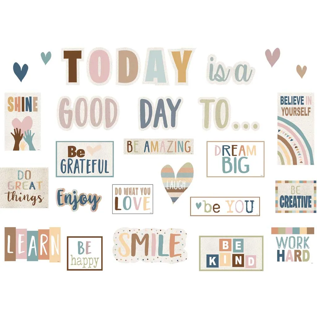 Teacher Created Resources Everyone is Welcome Today is a Good Day Mini Bulletin Board Set