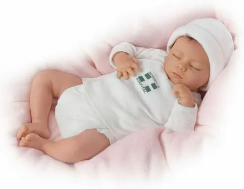 The Ashton - Drake Galleries Ashley So Truly Real® Baby Girl Doll That Breathes Touch Activated Realistic Weighted Fully Poseable with Soft RealTouch® Vinyl Skin  by Artist Andrea Arcello 17"-inches