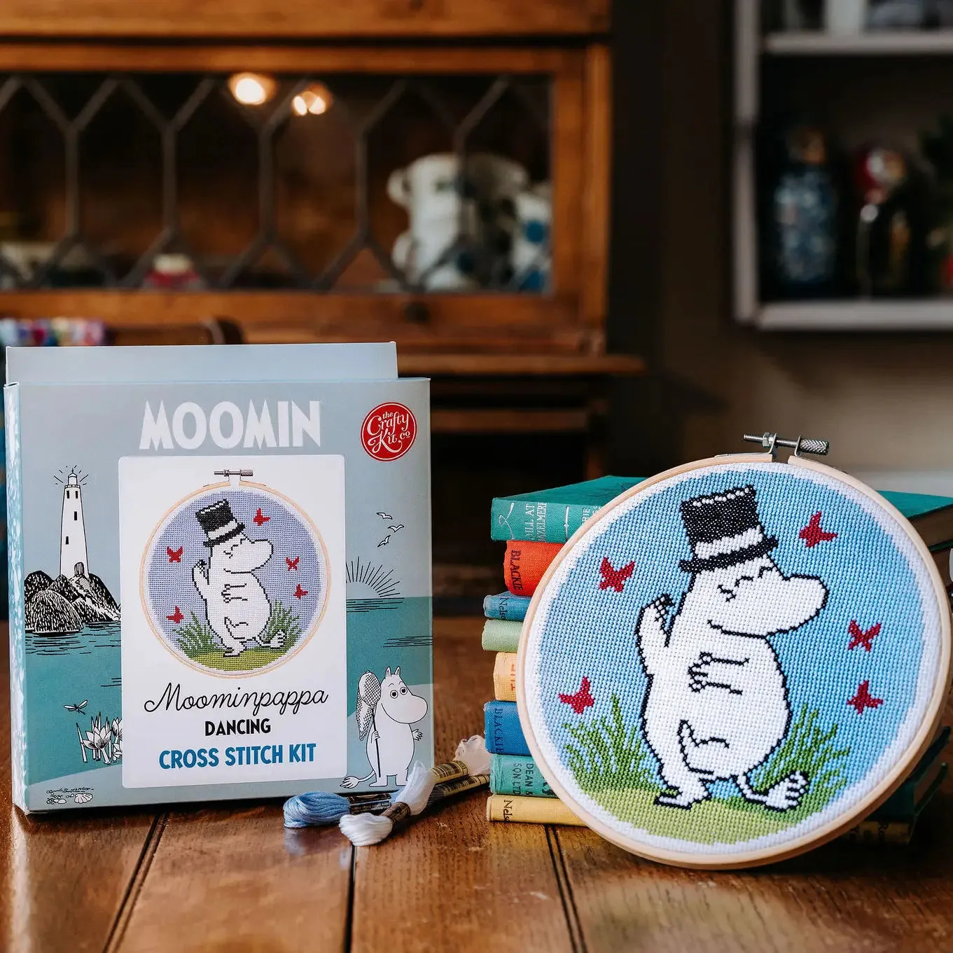 The Crafty Kit Co - Moominpappa Dancing - Cross Stitch