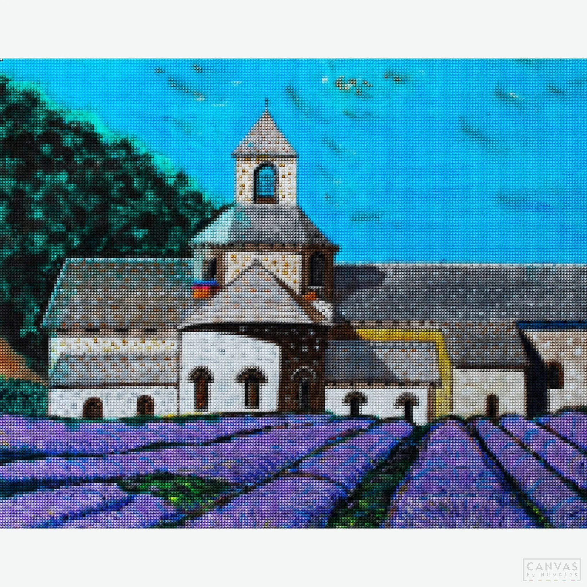 The Senanque Abbey, France - Diamond Painting Kit