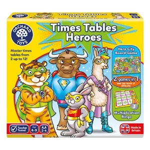 Times Table Heroes Educational Game by Orchard Toys