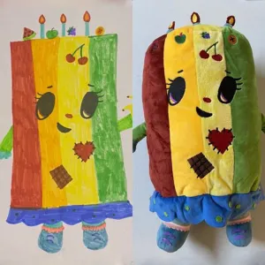Turn Drawing Into Stuffed Animal, Make Your Own Plush - Memorable Gifts for Kids