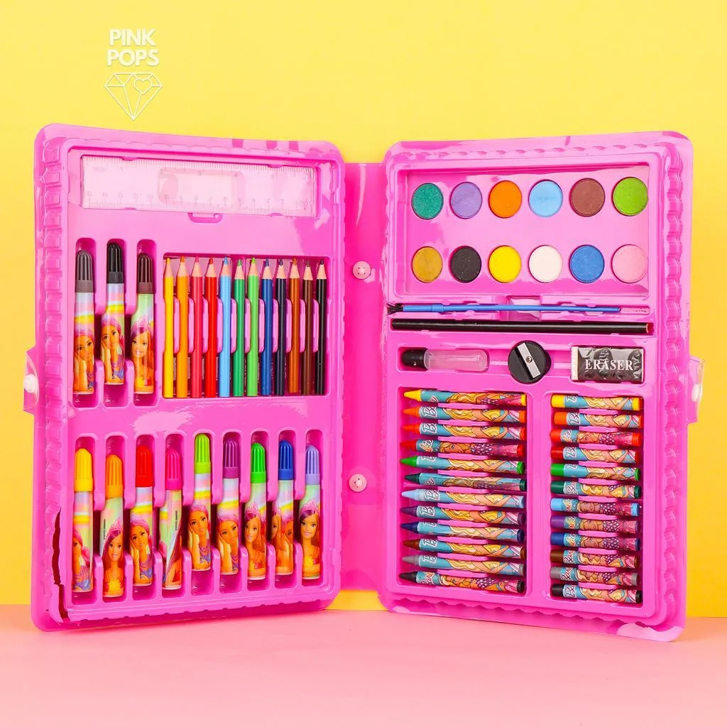Unicorn & Barbie Coloring Gift Set