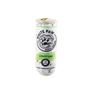 White Paw Lickety Lime Plush Dog Toy