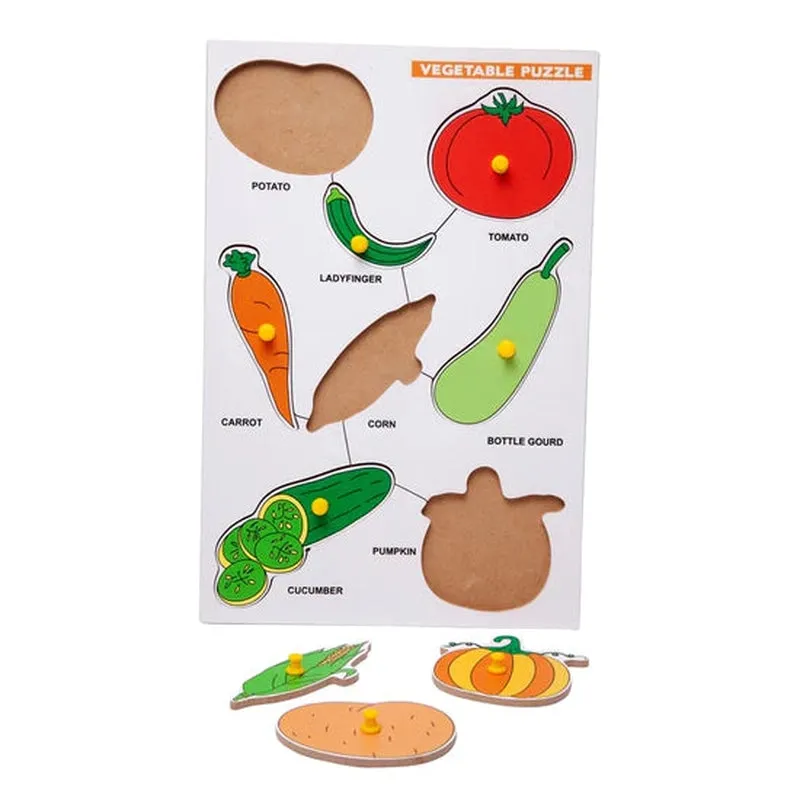 Wooden Vegetable Puzzle for Kids