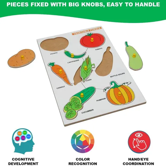 Wooden Vegetable Puzzle for Kids